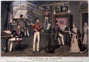 Windsor Mucizesi: Sanatçı, Şair, Kemancı Burada Görüyoruz ve Her Şey Tweedle-dum ve Tweedle Dee, c.1841 by Charles Hunt