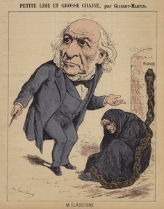 Küçük eğe ve büyük zincir (renkli gravür) by Charles (after) Gilbert Martin