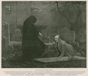 Charles Dickens (lito) tarafından yazılan Noel Şarkısı için İllüstrasyon by Charles (after) Green