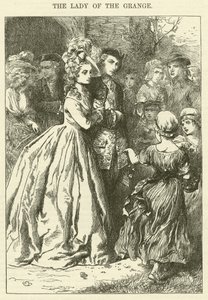 The Lady of the Grange (gravür) by Charles (after) Green