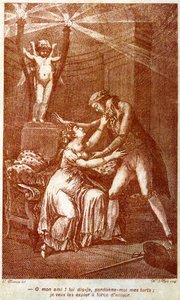 "Hatalarımı bağışla; onları sevgiyle telafi etmek istiyorum." 18. yüzyıl by Charles (after) Monnet