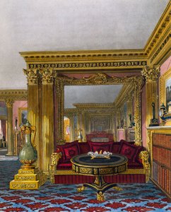 Altın misafir odası, Gravür William James Bennett (1787-1844), Charles Wild (1781-1835) tasarımına dayanarak, Kraliyet Konutlarının Tarihinden by Charles (after) Wild