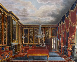 Japon odası, Gravür Richard Reeve (1780 doğumlu), Charles Wild (1781-1835) tasarımına dayalı, Kraliyet Konutlarının Tarihinden