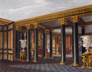 Alt antre, Gravür Richard Reeve (1780 doğumlu), Charles Wild (1781-1835) tasarımına dayanarak, Kraliyet Konutlarının Tarihinden by Charles (after) Wild