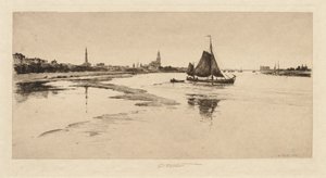 Ren Nehri üzerinde Arnheim by Charles Adams Platt
