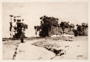 Brittany Ağaçları, 1885-1887. by Charles Adams Platt