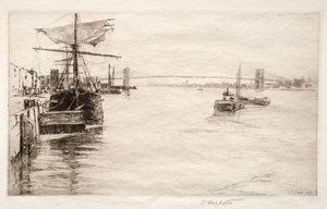 Brooklyn Köprüsü, 1888. by Charles Adams Platt