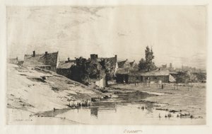 Bruges yakınlarındaki Eski Evler, 1884-1888.