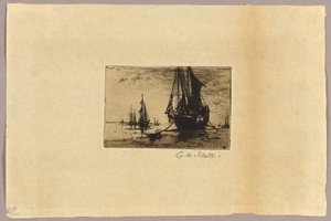 Bir Tekne Kroki by Charles Adams Platt