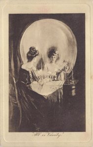 Tout est vanite - All is Vanity par Gilbert, Charles Allan (1873-1929), c. 1900 - Litografi - Özel Koleksiyon by Charles Allan Gilbert