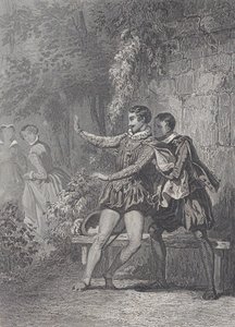 Monsoreau'nun Leydisi La Dame de Monsoreau, 1830-73. by Charles Amedee Colin