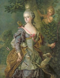 Luise Henriette Wilhelmine von Anhalt-Dessau (1750-1811), Diana rolünde, 1765