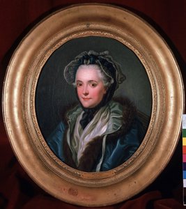 Marie-Louise-Nicole (Marie Louise Nicole), Enville Düşesi (Anville) (1716-1797) portresi. Charles Amedee Philippe van Loo