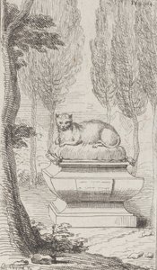 Mezarın tepesindeki kedi, 1714-52., 1714-52. by Charles Antoine Coypel
