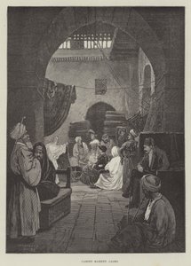 Halı Pazarı, Kahire by Charles Auguste Loye
