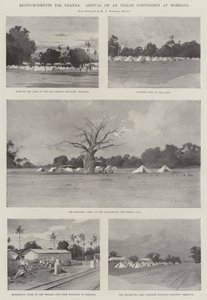 Uganda için Takviyeler, Bir Hint Birliğinin Mombasa'ya Gelişi by Charles Auguste Loye