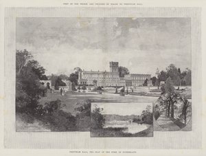 Galler Prensi ve Prensesinin Trentham Hall ziyareti by Charles Auguste Loye