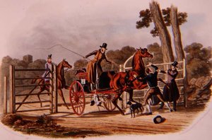 R.G. tarafından kazınmış "Bir Asi Kapı Bekçisi". Reeve (fl.1811-37) pub. Thomas McLean tarafından