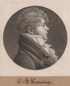 Christian Simon König by Charles B. J. Févret de Saint Mémin