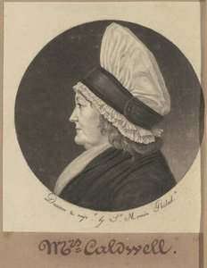 Martha Yuvarlak Caldwell by Charles B. J. Févret de Saint Mémin