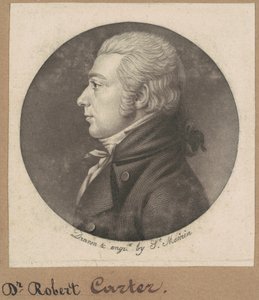 Robert Carter by Charles B. J. Févret de Saint Mémin