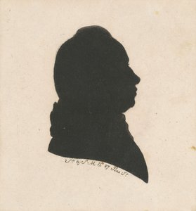 Tanımlanamayan Erkek Silueti by Charles B. J. Févret de Saint Mémin