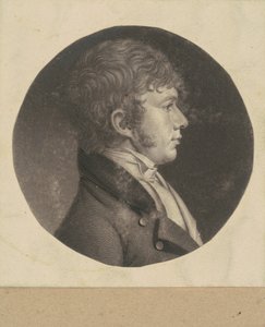 kimliği belirsiz adam by Charles B. J. Févret de Saint Mémin