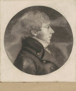 kimliği belirsiz adam by Charles B. J. Févret de Saint Mémin