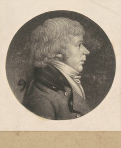 kimliği belirsiz adam by Charles B. J. Févret de Saint Mémin