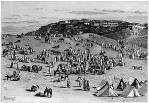 Boghari köyü ve pazarı, c1890 by Charles Barbant