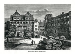 Heidelberg Kalesi, Almanya, 1879 by Charles Barbant