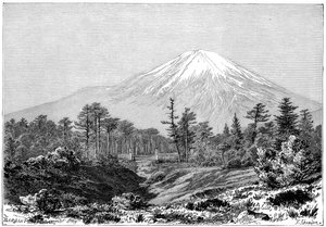 Fuji Dağı, Japonya, 1895. by Charles Barbant