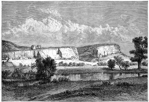 Inkerman, Kırım, Ukrayna, 19. yüzyıl kayaları.