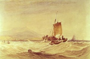Donegal Körfezi, 1841 dolayları (suluboya) by Charles Bentley