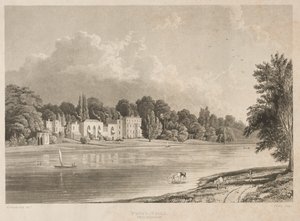 Papalar Villası, Twickenham, 1828. by Charles Bentley