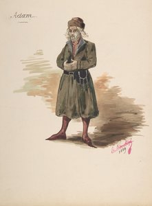 Adam için Kostüm Tasarımı, 1889.
