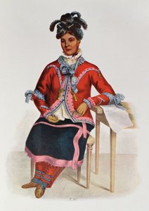 Tshusik, a Chippeway Woman, 1827, Thomas L. McKenney ve James Hall tarafından yazılan 
