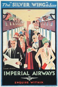 Imperial Airways reklam afişi (renkli litografi) by Charles C. Dickson
