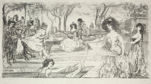 gitarist by Charles Edward Conder