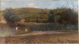 Yarra, Heidelberg by Charles Edward Conder
