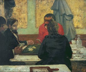 Card Players, 1883 (kart üzerinde yağlı boya)