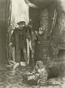 Lucrezia Borgia, Son perde son sahne (gravür) by Charles D. Graves