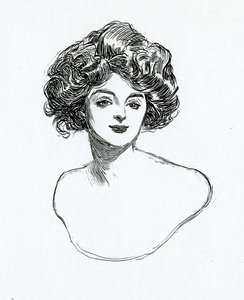 Bir Gibson Kızı, c.1902 by Charles Dana Gibson