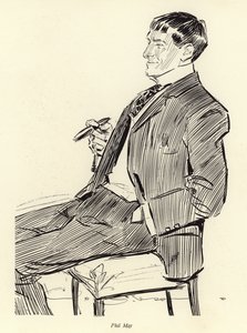 Phil May, portre by Charles Dana Gibson