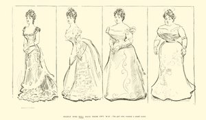 İnce bel (lito) isteyen kız by Charles Dana Gibson