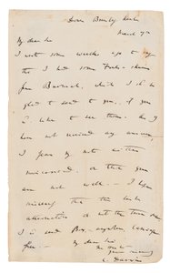 İmzalı mektup imzalandı by Charles Darwin