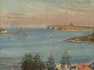 Şehrin Kuzeyinden Sidney Kafalarına Bakış (gemide petrol) by Charles David Jones Bryant