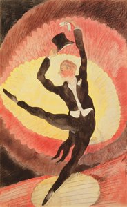 Akrobatik Erkek Dansçı, 1920 (kağıt üzerinde wc) by Charles Demuth