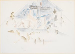 Bermuda, Direkler ve Yeşillik by Charles Demuth