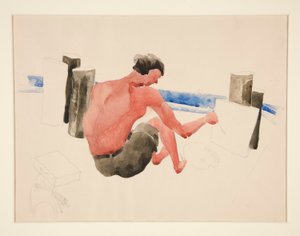 Sahilde Eskiz Sanatçısı by Charles Demuth